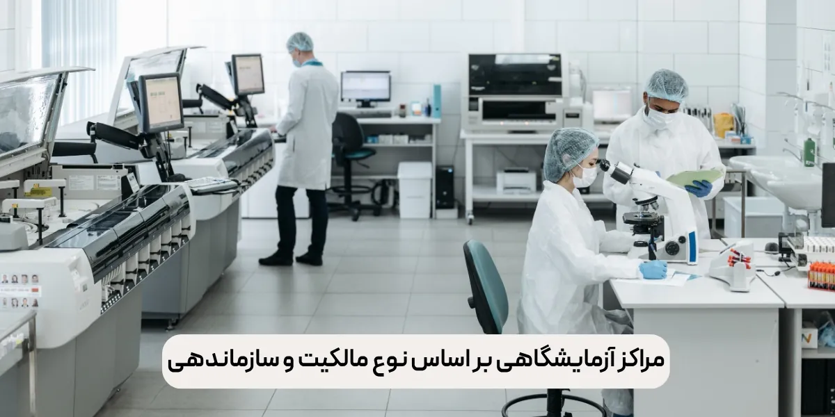 مراکز آزمایشگاهی بر اساس نوع مالکیت و سازماندهی